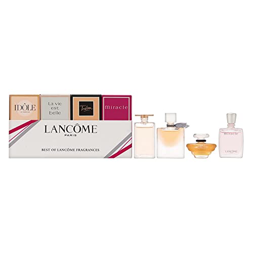 Lancôme 4 Piece Gift Set: Idole Eau De Parfum 5ml - La Vie Est Belle Eau De Parfum 4ml - Tresor Eau De Parfum 7.5ml - Miracle Eau De Parfum 5ml