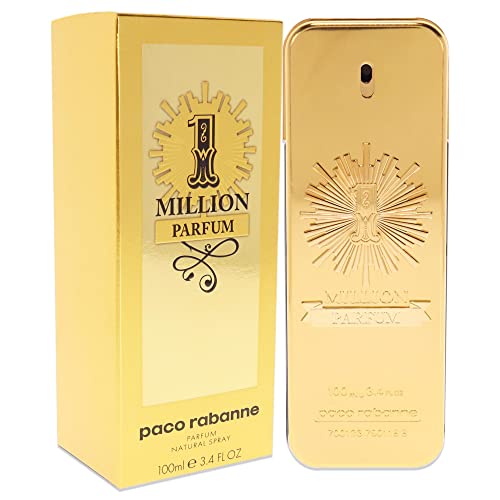 Paco Rabanne 1 Million Parfum 100ML VAPORIZADOR Unisex Adulto, Amarillo, Estándar