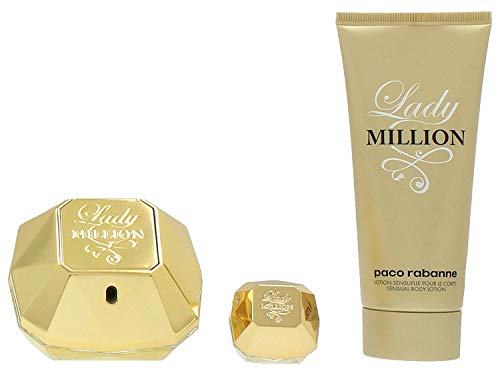 Paco Rabanne Lady Million Privé Lote Agua de Perfume Vaporizador, Loción Corporal y Agua de Perfume Vaporizador - 155 ml